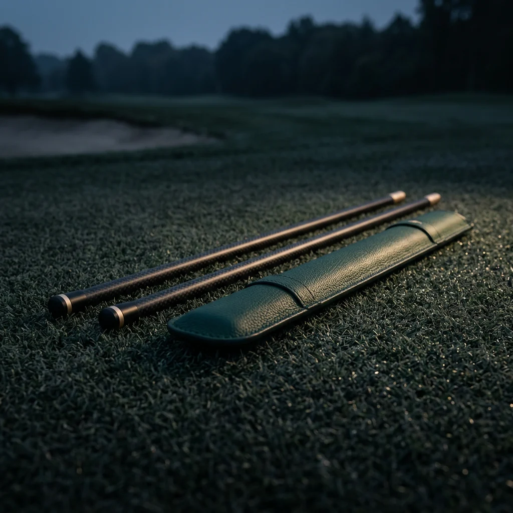 How to use alignment sticks with custom logo and branded cover for golf academies